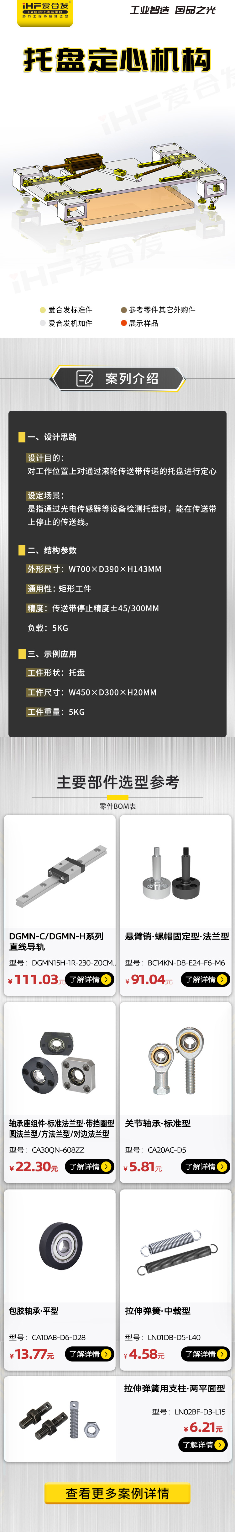 愛合發：案例介紹-托盤定心機構